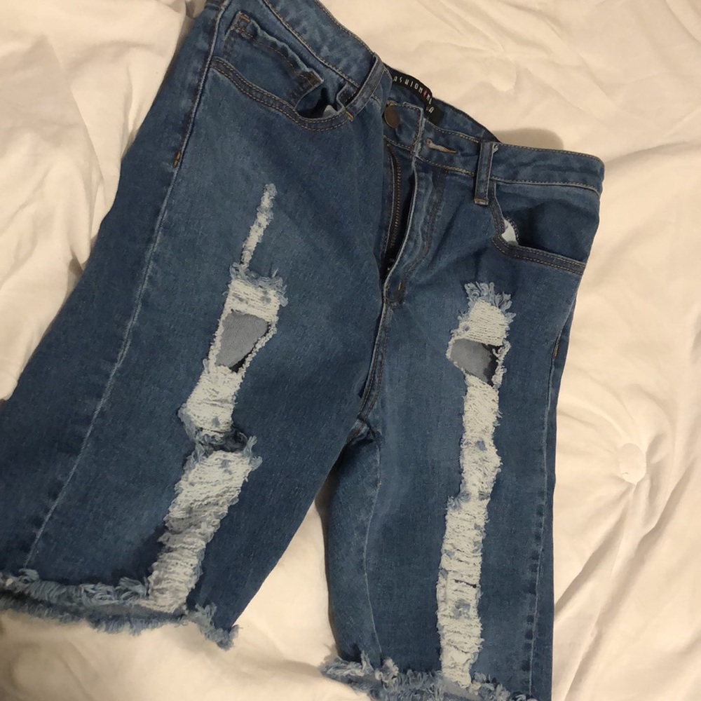 Denim shorts